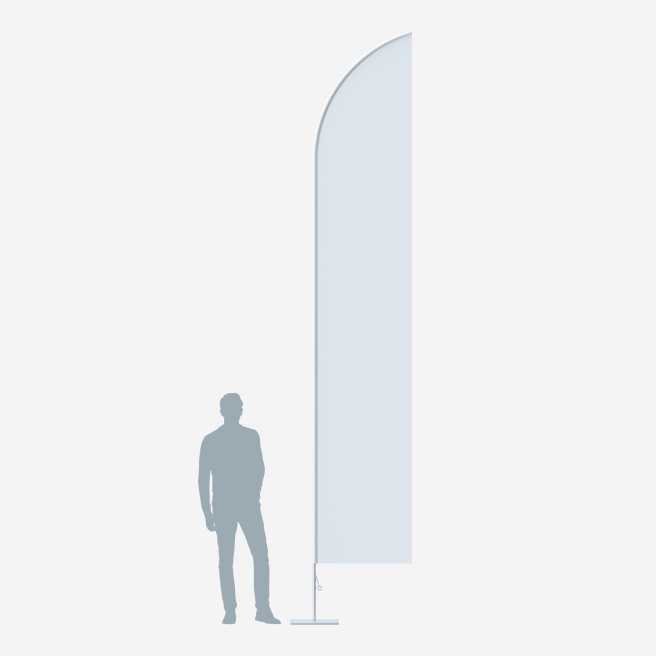 Мобильный флагшток "Бриз" в комплектации "Парус" высотой 4,8 метра