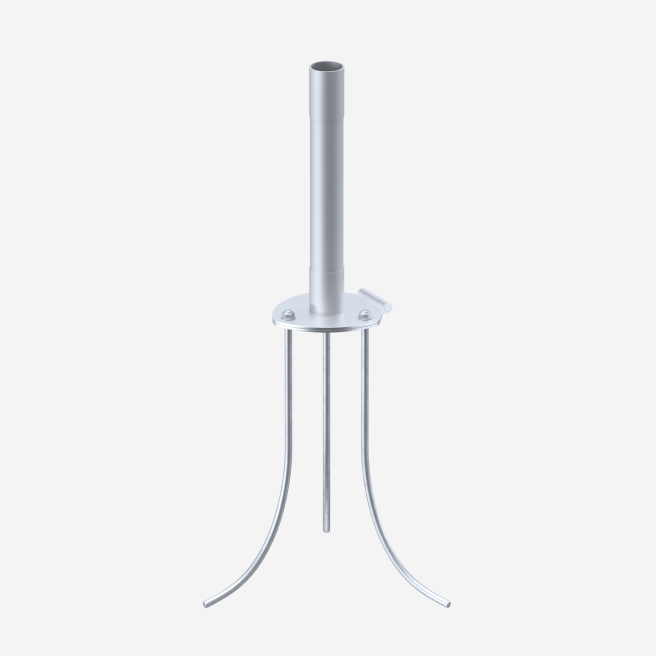 Основание для уличного флагштока высотой 6 и 8 метров с анкерами в сборе