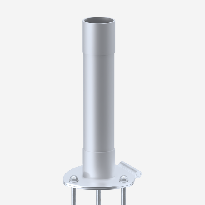 Основание с анкерами для уличных флагштоков высотой 12 метров