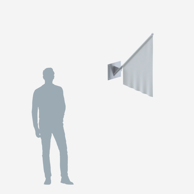 Фасадный флагшток "Бастион" для одного флага