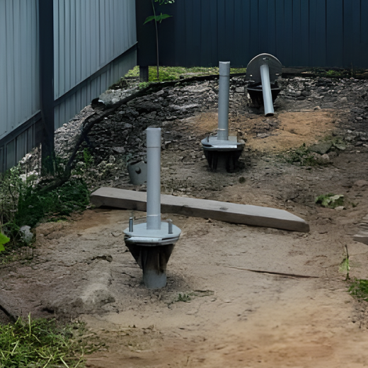 Фото свай для монтажа флагштоков